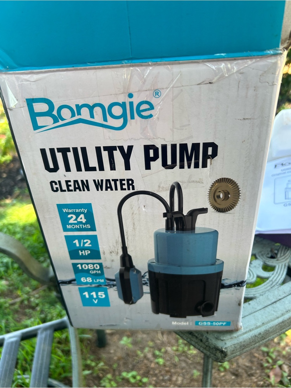 New BOMGIE Utility Pump- Clean Water Submersible